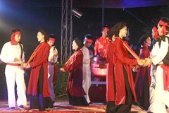 Hát Xoan (Phú Thọ) là di sản văn hóa phi vật thể thế giới. (Nguồn: TTXVN) 