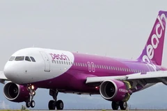 Máy bay của hãng hàng không Peach Aviation. (Nguồn: Bloomberg)
