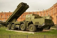 Một hệ thống phóng hỏa lực "Smerch." (Nguồn: wikipedia)