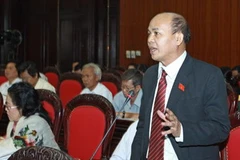 Ông Đỗ Văn Đương, đại biểu Quốc hội Thành phố Hồ Chí Minh, phát biểu ý kiến. (Ảnh: Doãn Tấn/TTXVN) 