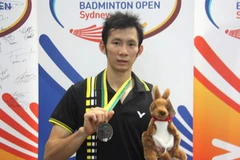 Tiến Minh giành ngôi á quân Giải cầu lông Australia mở rộng 2012. (Ảnh: Võ Giang/Vietnam+)