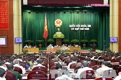 Toàn cảnh phiên họp toàn thể tại hội trường của Quốc hội tại kỳ họp thứ 5. (Nguồn: TTXVN)