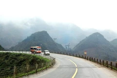 Một cung đường của đường Hồ Chí Minh. (Ảnh: Huy Hùng/TTXVN)