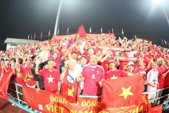 Đội tuyển U23 Việt Nam chiều nay sẽ được lực lượng cổ động viên hùng hậu cổ vũ. (Ảnh: Hoàng Hà/TTXVN) 