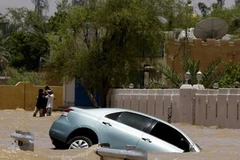 Lũ lụt do cơn bão Phet gây ra ở Oman. (Nguồn: Reuters)