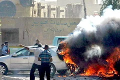 Hiện trường vụ đánh bom. (Nguồn: Getty Images)