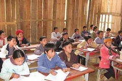 Một lớp học của học sinh vùng khó khăn. (Nguồn: Internet)