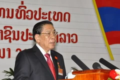 Ông Choummaly Saysasone tiếp tục được bầu làm Tổng Bí thư Đảng Nhân dân Cách mạng Lào. (Nguồn: THX/TTXVN)