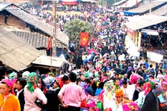 Một phiên chợ tình Khâu Vai. (Nguồn: Internet)