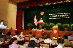 Toàn cảnh phiên khai mạc kỳ họp thứ 10 Hội đồng Nhân dân Thành phố Hồ Chí Minh. (Ảnh: Tràng Dương/TTXVN)