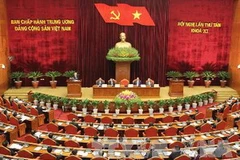 Toàn cảnh Hội nghị lần thứ 8 Ban Chấp hành Trung ương Đảng khóa XI. (Ảnh: Trí Dũng/TTXVN)