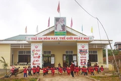 Trường mầm non xã Thanh (Hướng Hóa) do người dân hiến đất xây dựng. (Nguồn: báo Quảng Trị)