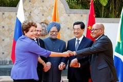 Lãnh đạo các nước BRICS trong cuộc gặp năm 2012 ở Los Cabos, Mexico. (Nguồn: AFP)