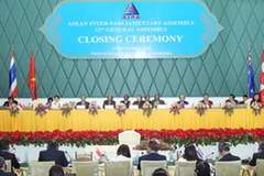 Phiên bế mạc AIPA 32. (Ảnh: Nhan Sáng/TTXVN)