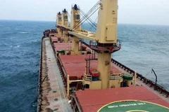 Tàu Bright Royal gặp nạn trên biển. (Nguồn: TTXVN) 