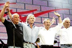 Từ trái qua phải, bốn thành viên Pink Floyd: David Gilmour, Roger Waters, Nick Mason, Rick Wright. (Nguồn: Internet)