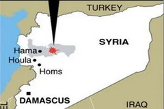 Vị trí tỉnh Hama trên bản đồ Syria. (Nguồn: AFP)