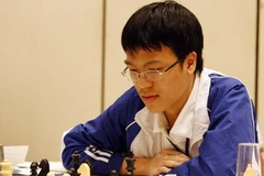 Kỳ thủ Lê Quang Liêm của Thành phố Hồ Chí Minh. (Ảnh: Quang Nhựt/TTXVN) 