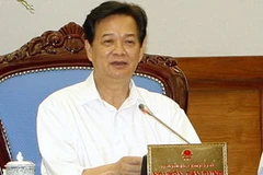 Thủ tướng Nguyễn Tấn Dũng chủ trì Phiên họp Chính phủ thường kỳ tháng 9/2010. (Ảnh: Đức Tám/TTXVN) 