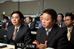 Đoàn Việt Nam tại Hội nghị COP16. (Ảnh: Việt Hòa/TTXVN)