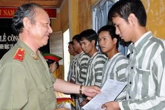 Trao quyết định đặc xá tha tù trước thời hạn cho phạm nhân. Ảnh minh họa. (Nguồn: TTXVN)