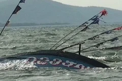 Tàu cá gặp nạn trên biển. (Nguồn: vov.vn)