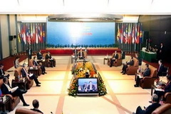 Toàn cảnh Phiên họp kín của các Trưởng đoàn Hội nghị Cấp cao ASEAN 17. (Ảnh: Nguyễn Dân/TTXVN)