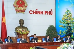 Thủ tướng Nguyễn Tấn Dũng chủ trì cuộc họp Thường trực Chính phủ với các bộ, ngành Trung ương. (Ảnh: Đức Tám/TTXVN)