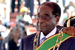 Tổng thống Zimbabwe Robert Mugabe tại lễ tuyên thệ nhậm chức ở Harare ngày 22/8. (Nguồn: AFP/TTXVN)