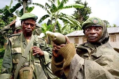 Binh lính phiến quân M23 ở CHDC Congo. (Nguồn: AP)