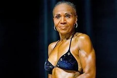 Ernestine Shepherd - nữ lực sỹ cao tuổi nhất trên thế giới. (Nguồn: Internet) 