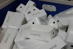 Hình ảnh trên diễn đàn WeiPhone về vỏ hộp của iPhone 5C. (Nguồn: WeiPhone)