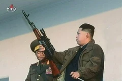 Hình ảnh ông Kim Jong-un trong đoạn băng tư liệu phát sóng ngày 8/1 của Triều Tiên. (Nguồn: Reuters)