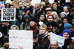 Phong trào biểu tình "Chiếm Phố Wall" đang ngày một lan rộng. (Nguồn: AFP/TTXVN)