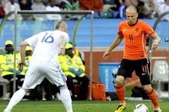 Tiền đạo Robben của Hà Lan sẽ là mối đe dọa sắp tới với tuyển Brazil. (Nguồn: Getty Images)