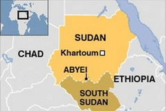Vị trí vùng lãnh thổ tranh chấp Abyei trên bản đồ. (Nguồn: Internet)