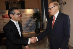 Ngoại trưởng Indonesia và Australia gặp nhau ở Jakarta. (Nguồn: Getty Images)