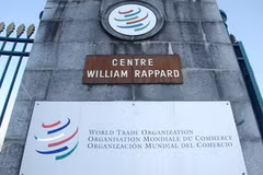 Trụ sở WTO tại Geneva, Thụy Sĩ. (Ảnh: Lê Thanh/Vietnam+) 