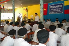 Một lớp Hạnh đường cho chức sắc Cao Đài năm 2011. (Nguồn: Caodai.net)