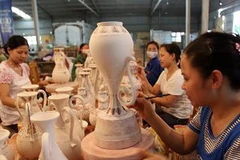 Một xưởng làm gốm Chu Đậu. (Nguồn: TTXVN) 
