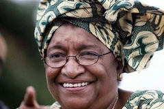 Tổng thống tái đắc cử của Liberia, bà Ellen Johnson Sirleaf. (Nguồn: Getty Images)