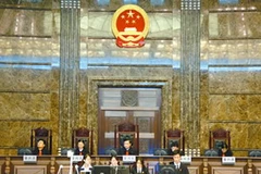 Một phiên tòa ở Trung Quốc. (Nguồn: Internet)