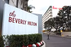 Khách sạn Beverly Hilton Hotel, nơi dừng chân cuối cùng của Whitney Houston. (Nguồn: AFP)