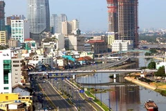 Một góc Thành phố Hồ Chí Minh trong giai đoạn đổi mới. (Ảnh: Hoàng Hải/TTXVN)