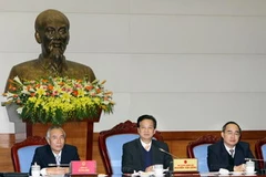 Thủ tướng Nguyễn Tấn Dũng phát biểu tại hội nghị. (Ảnh: Nguyễn Dân/TTXVN)