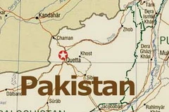 Vị trí thành phố Quetta thuộc tỉnh Balochistan trên bản đồ Pakistan. (Nguồn: Internet)