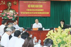 Quang cảnh Hội nghị giao ban. (Ảnh: Thống Nhất/TTXVN)