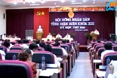 Phiên họp của Hội đồng Nhân dân tỉnh Điện Biên. (Nguồn: báo Điện Biên Phủ)