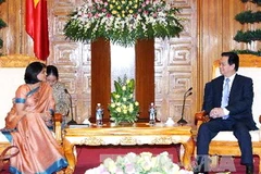 Thủ tướng Nguyễn Tấn Dũng tiếp Đoàn các tổ chức của Liên hợp quốc tại Việt Nam do bà Pratibha Mehta làm Trưởng đoàn. (Ảnh: Đức Tám/TTXVN)