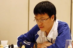 Kỳ thủ số 1 Việt Nam, Lê Quang Liêm. (Ảnh: Quang Nhựt/TTXVN)